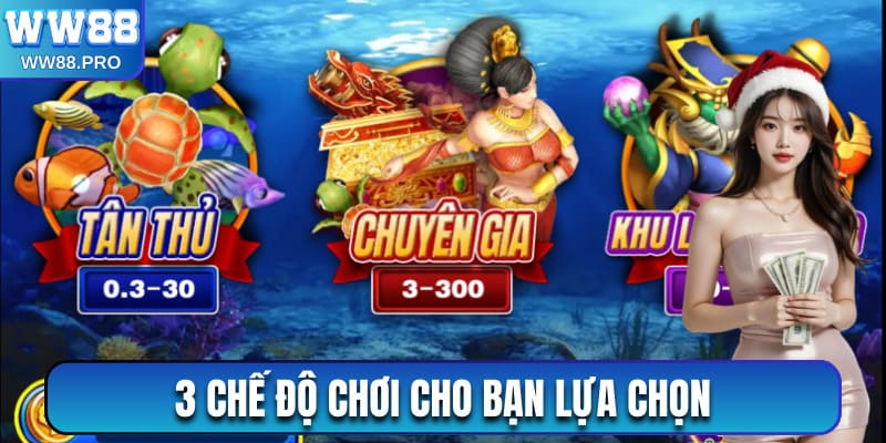 Dragon Fishing có 3 chế độ chơi cho bạn lựa chọn