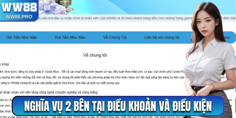 Nghĩa vụ 2 bên tại Điều khoản và điều kiện